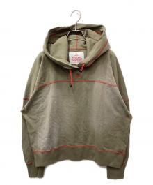 Vivienne Westwood RED LABEL（ヴィヴィアンウエストウッドレッドレーベル）の古着「フェード加工フロントオーブステッチパーカー」｜カーキ