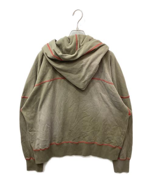 Vivienne Westwood RED LABEL（ヴィヴィアンウエストウッドレッドレーベル）Vivienne Westwood RED LABEL (ヴィヴィアンウエストウッドレッドレーベル) フェード加工フロントオーブステッチパーカー カーキ サイズ:00の古着・服飾アイテム