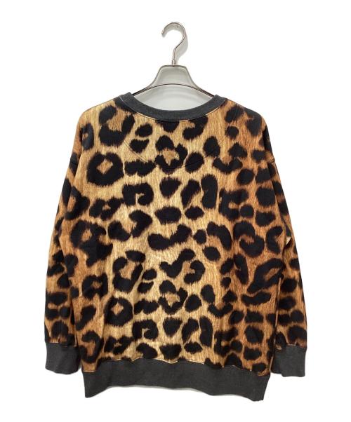 Vivienne Westwood RED LABEL（ヴィヴィアンウエストウッドレッドレーベル）Vivienne Westwood RED LABEL (ヴィヴィアンウエストウッドレッドレーベル) フロントオーブレオパードプリントスウェット ブラウン サイズ:00の古着・服飾アイテム