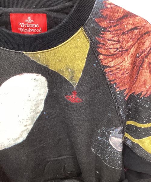 Vivienne Westwood RED LABEL（ヴィヴィアンウエストウッドレッドレーベル）Vivienne Westwood RED LABEL (ヴィヴィアンウエストウッドレッドレーベル) ボタニカルプリントスウェット ブラック サイズ:00の古着・服飾アイテム