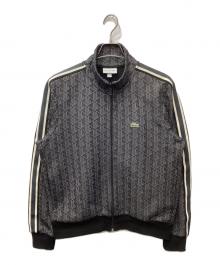 LACOSTE（ラコステ）の古着「モノグラムジャカードトラックジャケット」｜グレー