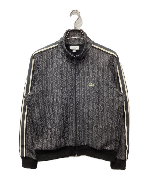 LACOSTE（ラコステ）LACOSTE (ラコステ) モノグラムジャカードトラックジャケット グレー サイズ:Lの古着・服飾アイテム