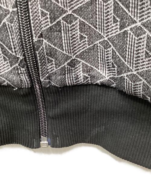 LACOSTE（ラコステ）LACOSTE (ラコステ) モノグラムジャカードトラックジャケット グレー サイズ:Lの古着・服飾アイテム