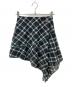 DIESEL（ディーゼル）の古着「O-SALLY SKIRT/シアーアシンメトリースカート」｜グリーン