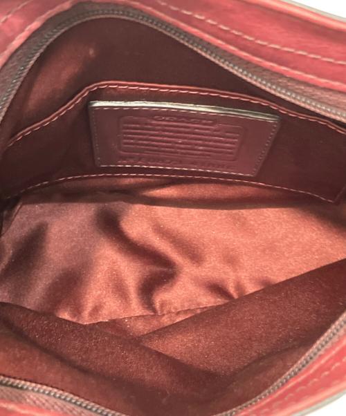 COACH（コーチ）COACH (コーチ) パッチワークワンショルダーバッグ レッドの古着・服飾アイテム