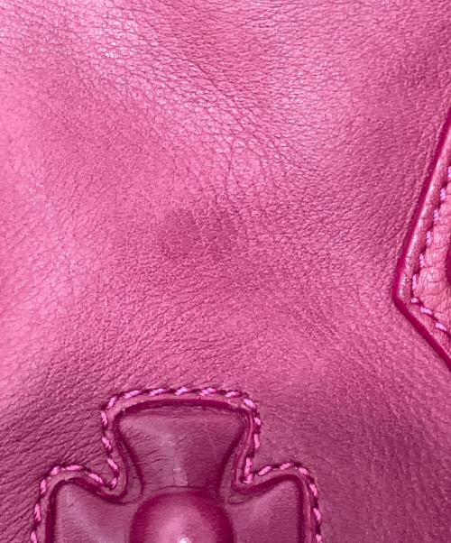 Vivienne Westwood（ヴィヴィアンウエストウッド）Vivienne Westwood (ヴィヴィアンウエストウッド) オーブエンボスレザーハンドバッグ パープルの古着・服飾アイテム