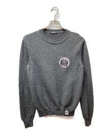 RAF SIMONS（ラフシモンズ）の古着「15AW ワッペンニット」｜グレー