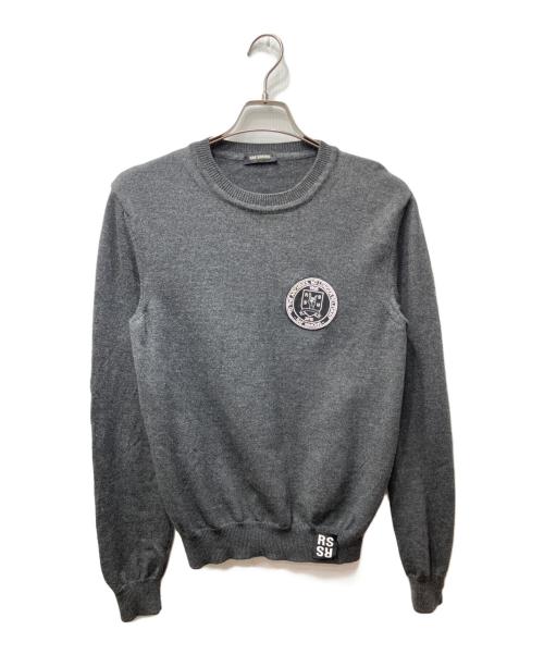 RAF SIMONS（ラフシモンズ）RAF SIMONS (ラフシモンズ) 15AW ワッペンニット グレー サイズ:Sの古着・服飾アイテム