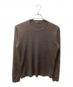 DOLCE & GABBANAドルチェ＆ガッバーナ）の古着「インサイドアウトロングスリーブカットソー」｜ブラウン