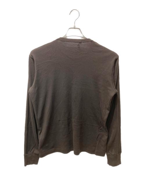 DOLCE & GABBANA（ドルチェ＆ガッバーナ）DOLCE & GABBANA (ドルチェ＆ガッバーナ) インサイドアウトロングスリーブカットソー ブラウン サイズ:50の古着・服飾アイテム