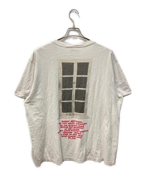 SAINT MICHAEL（セントマイケル）SAINT MICHAEL (セントマイケル) S/S Tee Door White/ドアプリントTシャツ ブラック サイズ:Lの古着・服飾アイテム