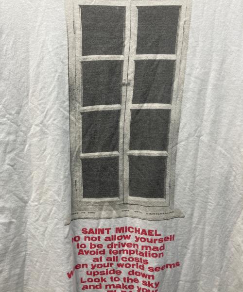 SAINT MICHAEL（セントマイケル）SAINT MICHAEL (セントマイケル) S/S Tee Door White/ドアプリントTシャツ ブラック サイズ:Lの古着・服飾アイテム