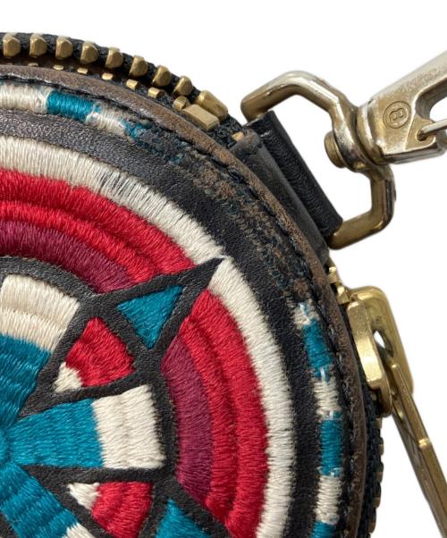 blackmeans（ブラックミーンズ）blackmeans (ブラックミーンズ) Circled Coin Case/サークルコインケース ブラック×レッド×ブルーの古着・服飾アイテム