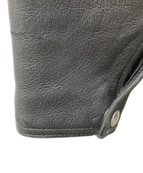 RYESVILLE KOATS&JACKETS（ライズヴィル コーツ アンド ジャケット）RYESVILLE KOATS&JACKETS (ライズヴィル コーツ アンド ジャケット) ディアスキンレザーシャツジャケット ブラック サイズ:３６の古着・服飾アイテム
