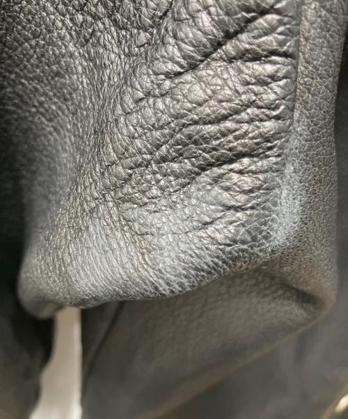 RYESVILLE KOATS&JACKETS（ライズヴィル コーツ アンド ジャケット）RYESVILLE KOATS&JACKETS (ライズヴィル コーツ アンド ジャケット) ディアスキンレザーシャツジャケット ブラック サイズ:３６の古着・服飾アイテム