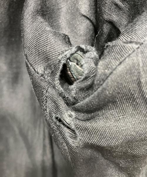 RYESVILLE KOATS&JACKETS（ライズヴィル コーツ アンド ジャケット）RYESVILLE KOATS&JACKETS (ライズヴィル コーツ アンド ジャケット) ディアスキンレザーシャツジャケット ブラック サイズ:３６の古着・服飾アイテム