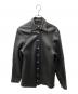 RYESVILLE KOATS&JACKETS（ライズヴィル コーツ アンド ジャケット）の古着「ディアスキンレザーシャツジャケット」｜ブラック