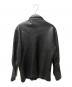 RYESVILLE KOATS&JACKETS (ライズヴィル コーツ アンド ジャケット) ディアスキンレザーシャツジャケット ブラック サイズ:３６：16000円