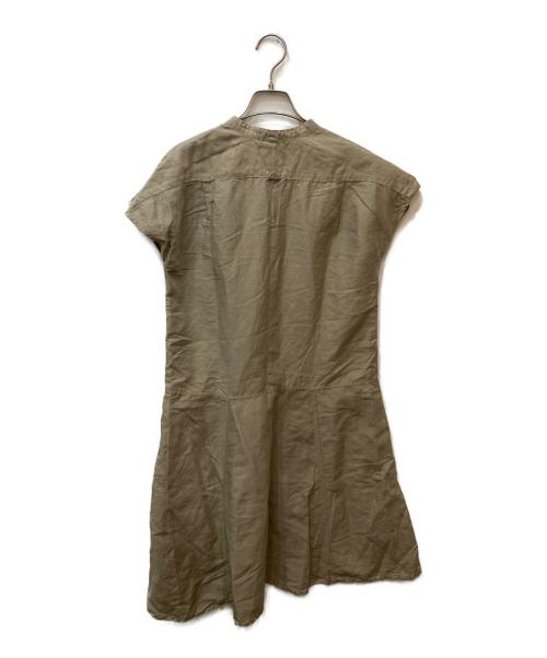 MHL（エムエイチエル）MHL (エムエイチエル) リネン混ワンピース ベージュ サイズ:１の古着・服飾アイテム