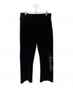 SUPPLIERサプライヤー）の古着「Rhinestone Velour Track Pants」｜ブラック
