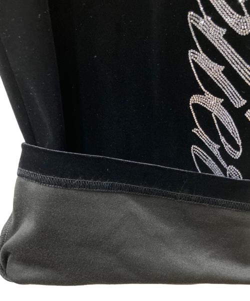 SUPPLIER（サプライヤー）SUPPLIER (サプライヤー) Rhinestone Velour Track Pants ブラック サイズ:Ｌの古着・服飾アイテム