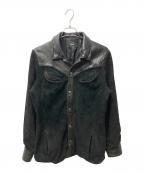 glambグラム）の古着「Western leather JKT」｜ブラック