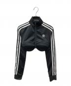 adidas×JEREMY SCOTTアディダス×ジェレミー スコット）の古着「Monogram Crop Track Jacket」｜ブラック