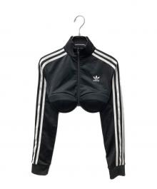 adidas×JEREMY SCOTT（アディダス×ジェレミー スコット）の古着「Monogram Crop Track Jacket」｜ブラック
