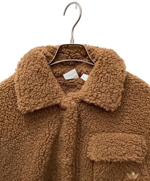 adidas（アディダス）adidas (アディダス) Adicolor Sherpa Fur Jacket　(アディカラー シェルパジャケット) ブラウン サイズ:XSの古着・服飾アイテム