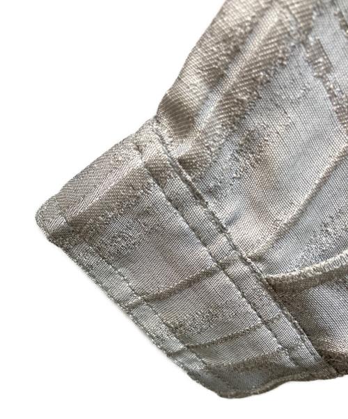 GIORGIO ARMANI（ジョルジョアルマーニ）GIORGIO ARMANI (ジョルジョアルマーニ) ドロストカラーダブルジップジャケット グレー サイズ:４８　の古着・服飾アイテム