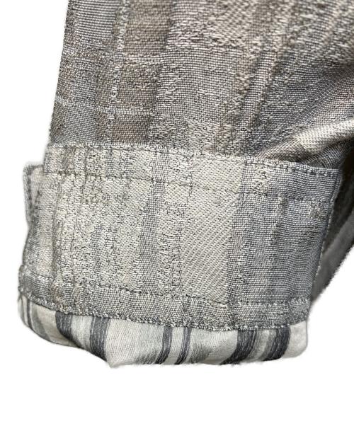 GIORGIO ARMANI（ジョルジョアルマーニ）GIORGIO ARMANI (ジョルジョアルマーニ) ドロストカラーダブルジップジャケット グレー サイズ:４８　の古着・服飾アイテム