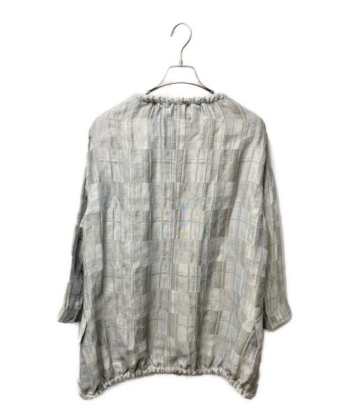 GIORGIO ARMANI（ジョルジョアルマーニ）GIORGIO ARMANI (ジョルジョアルマーニ) ドロストカラーダブルジップジャケット グレー サイズ:４８　の古着・服飾アイテム