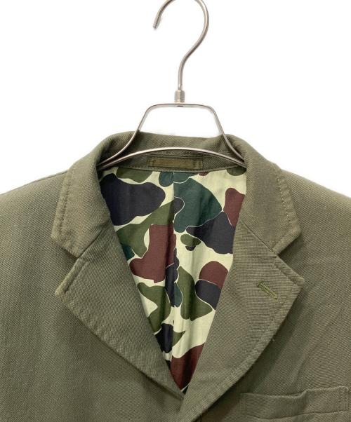 COMME des GARCONS HOMME（コムデギャルソン オム）COMME des GARCONS HOMME (コムデギャルソン オム) タイガーカモドッキングジャケット オリーブ サイズ:Sの古着・服飾アイテム
