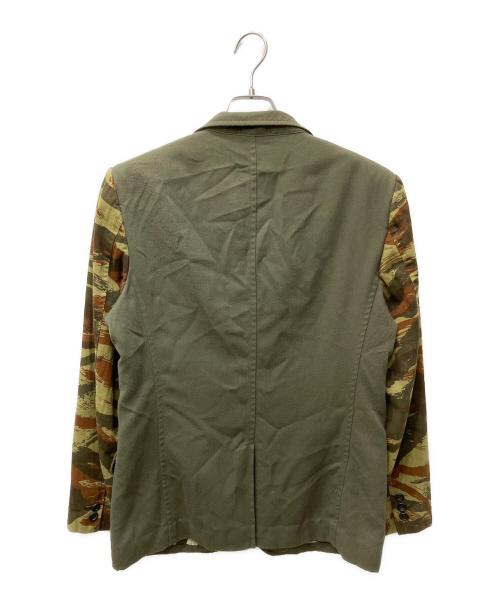 COMME des GARCONS HOMME（コムデギャルソン オム）COMME des GARCONS HOMME (コムデギャルソン オム) タイガーカモドッキングジャケット オリーブ サイズ:Sの古着・服飾アイテム