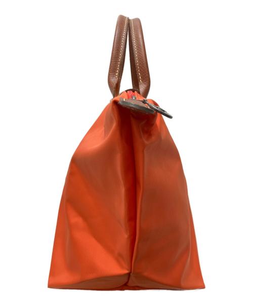 LONGCHAMP（ロンシャン）LONGCHAMP (ロンシャン) ルプリアージュハンドバッグ オレンジの古着・服飾アイテム