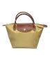 LONGCHAMP（ロンシャン）の古着「ルプリアージュミニハンドバッグ」｜ベージュ