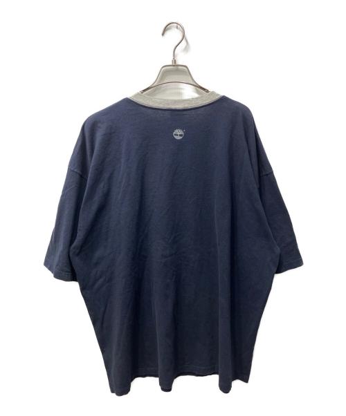 Timberland（ティンバーランド）Timberland (ティンバーランド) リンガーワイドTシャツ ネイビー サイズ:XXLの古着・服飾アイテム