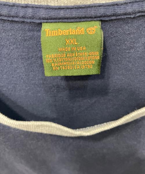 Timberland（ティンバーランド）Timberland (ティンバーランド) リンガーワイドTシャツ ネイビー サイズ:XXLの古着・服飾アイテム