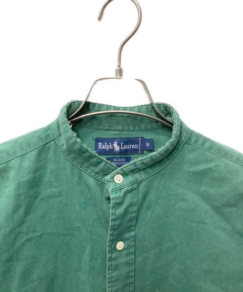 RALPH LAUREN（ラルフローレン）RALPH LAUREN (ラルフローレン) バンドカラーシャツ グリーン サイズ:Mの古着・服飾アイテム