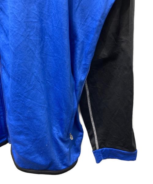 adidas（アディダス）adidas (アディダス) Clima warm スウェットジャケット ブラック×ブルー サイズ:XLの古着・服飾アイテム
