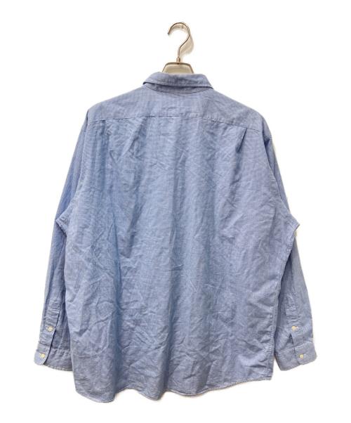 POLO RALPH LAUREN（ポロ・ラルフローレン）POLO RALPH LAUREN (ポロ・ラルフローレン)  LOWELL SPORT 千鳥ボックスシャツ ブルー サイズ:XLの古着・服飾アイテム