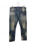 DENIM BY VANQUISH&FRAGMENT（デニムバイヴァンキッシュ&フラグメント）の古着「レギュラーフィットペイントデニムパンツ」｜インディゴ