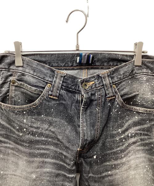 FACETASM（ファセッタズム）FACETASM (ファセッタズム) ペンキデザインダメージデニムパンツ ブラック サイズ:Sの古着・服飾アイテム