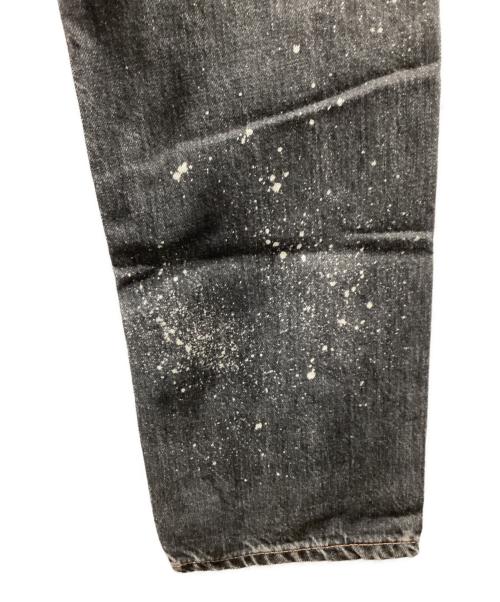 FACETASM（ファセッタズム）FACETASM (ファセッタズム) ペンキデザインダメージデニムパンツ ブラック サイズ:Sの古着・服飾アイテム