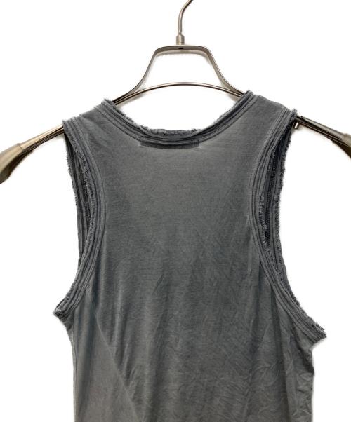 MA JULIUS（エムエイユリウス）MA JULIUS (エムエイユリウス) ダメージタンクカットソー グレーの古着・服飾アイテム