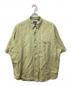 GAPギャップ）の古着「リネンブレンドSSシャツ」｜グリーン
