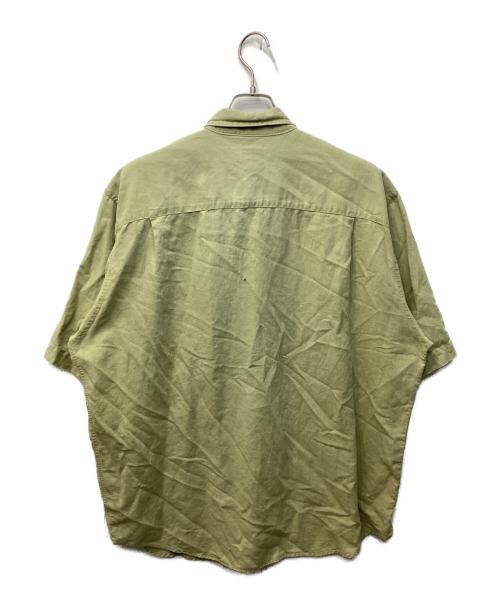 GAP（ギャップ）GAP (ギャップ) リネンブレンドSSシャツ グリーン サイズ:Lの古着・服飾アイテム