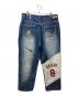 UNK DENIM (ユーエヌケー デニム) NBAパッチワークデニムパンツ インディゴ サイズ:Ｗ38：11000円