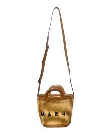MARNI（マルニ）の古着「TROPICALIA SMALL BUCKET BAG / トロピカリア カゴバッグ」｜ブラウン