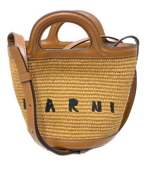 MARNI（マルニ）MARNI (マルニ) TROPICALIA SMALL BUCKET BAG / トロピカリア カゴバッグ ブラウンの古着・服飾アイテム